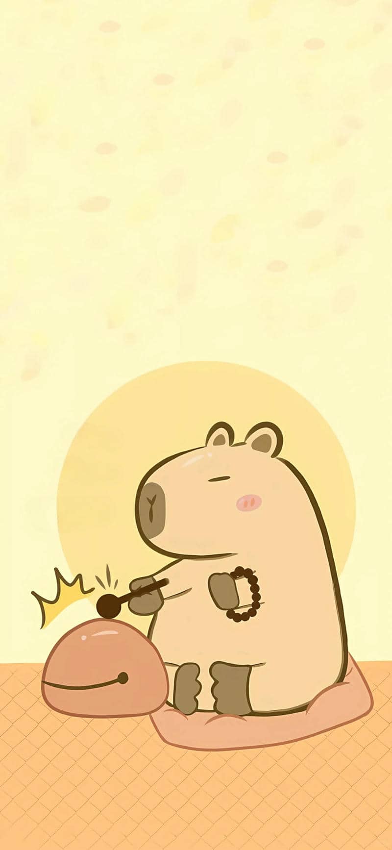 ảnh capybara làm hình nền điện thoại cute