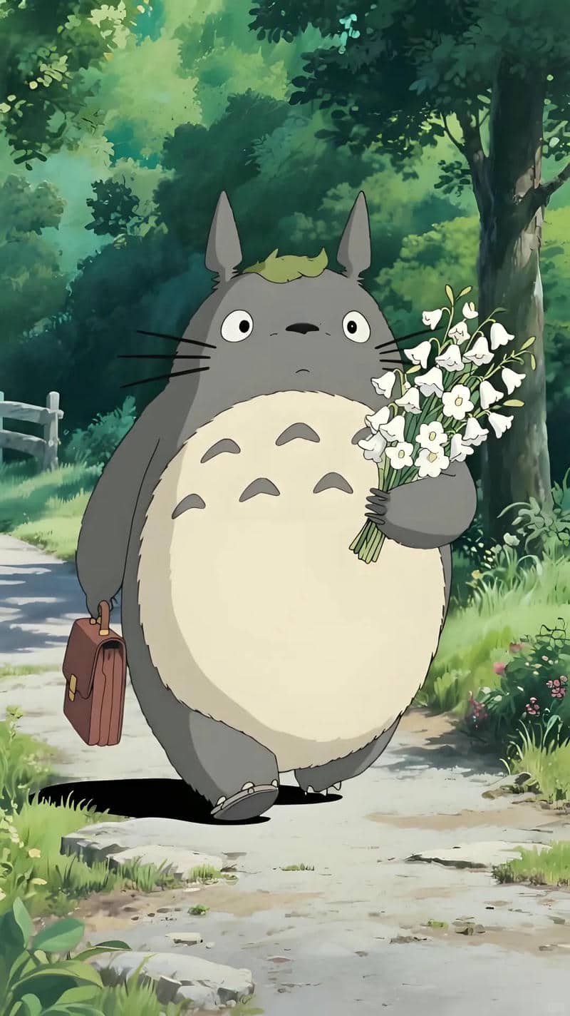 ảnh hình nền cute totoro