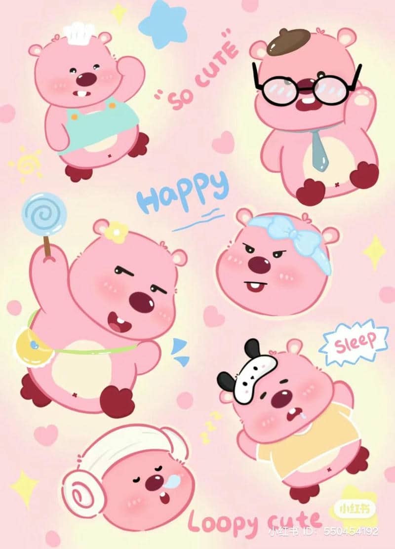 ảnh hình nền đáng yêu loopy