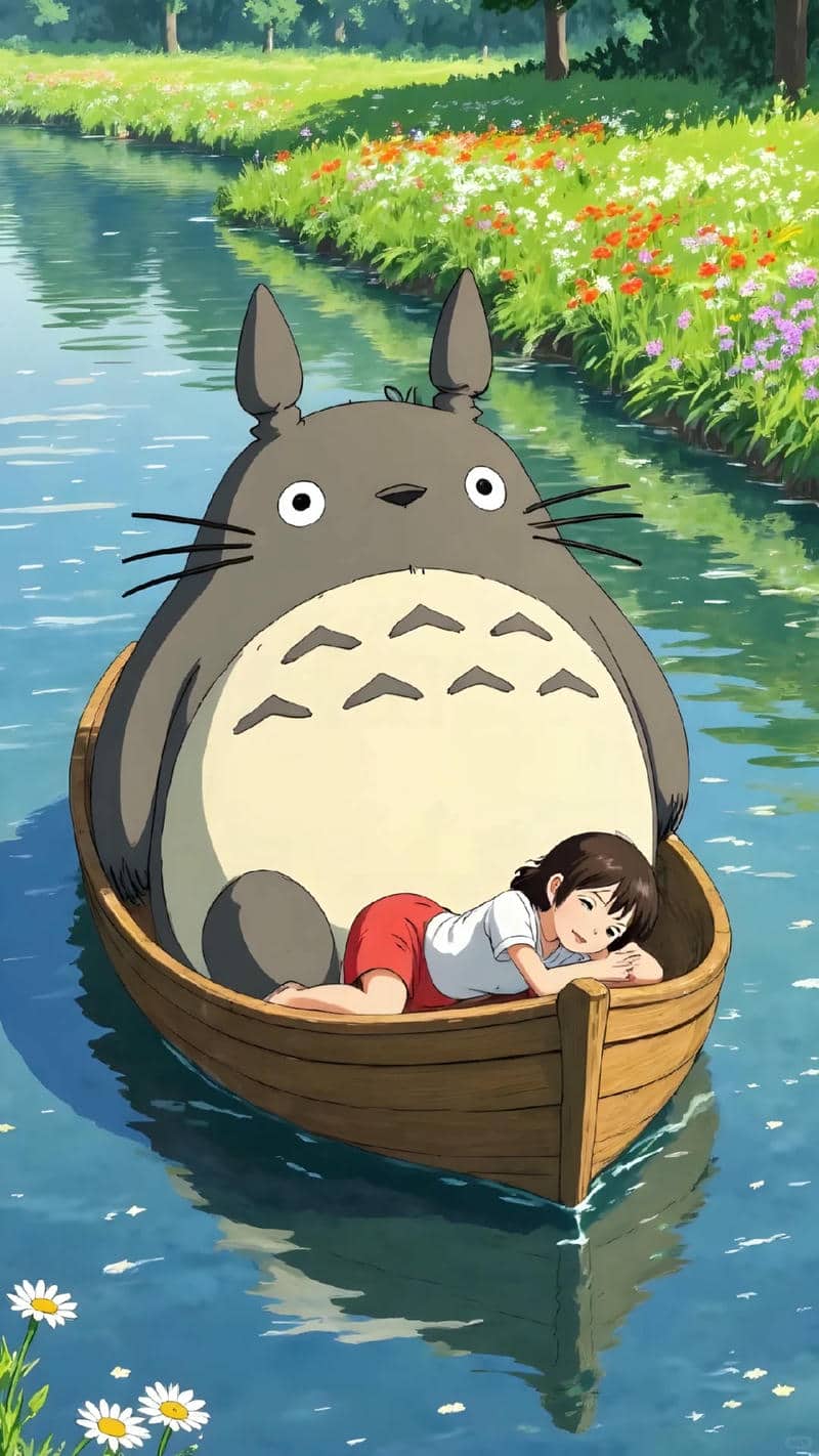 ảnh hình nền điện thoại totoro cute
