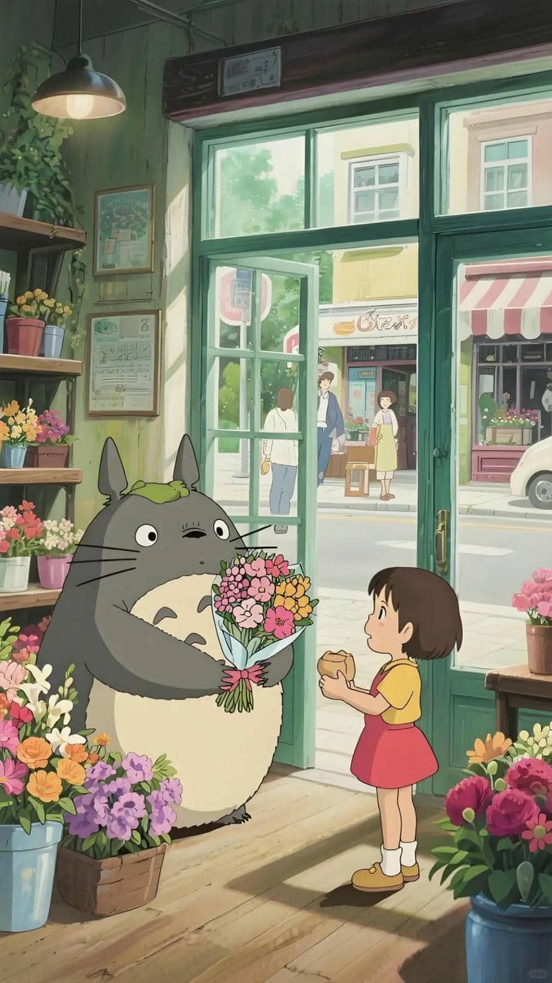 ảnh hình nền điện thoại totoro