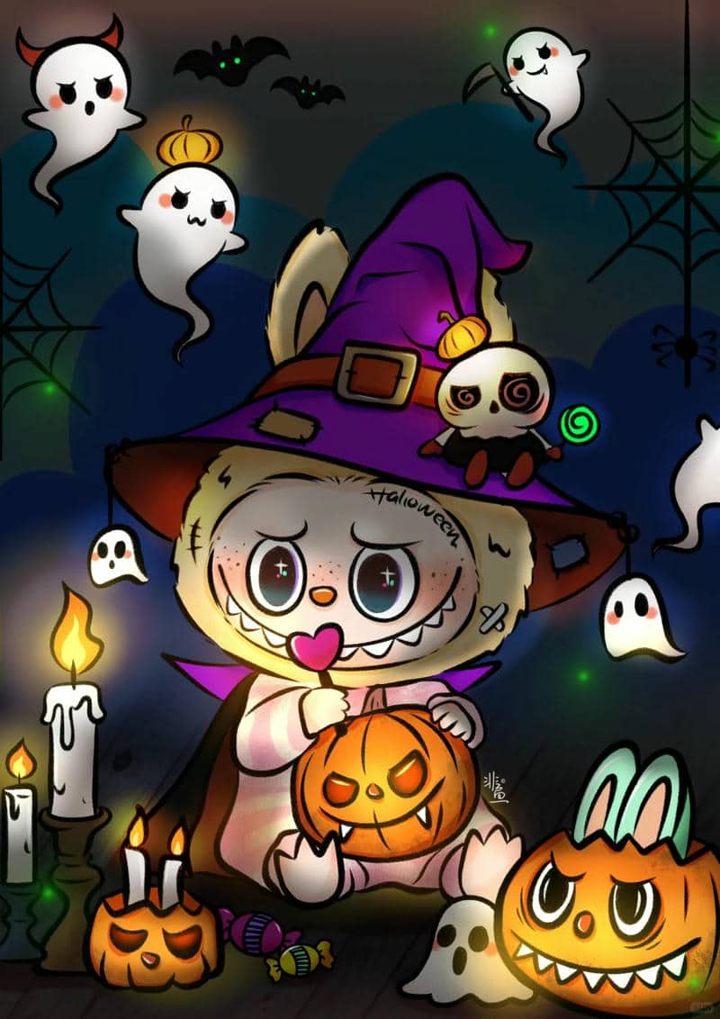 ảnh hình nền halloween đáng yêu
