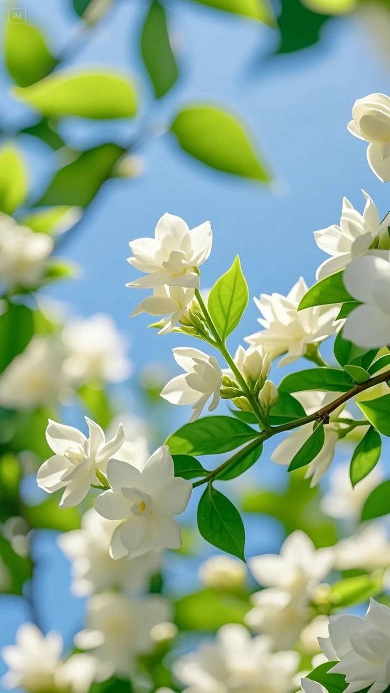 ảnh hình nền hoa nhài đẹp