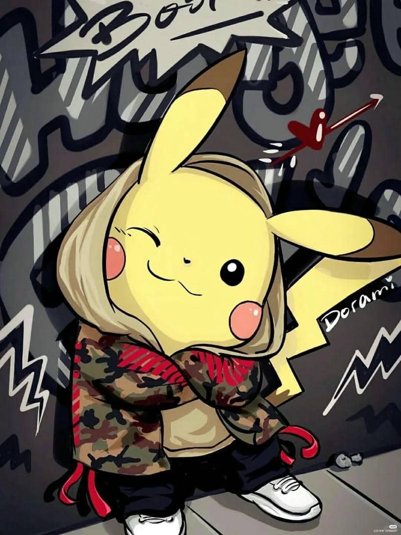 ảnh hình nền pikachu ngầu