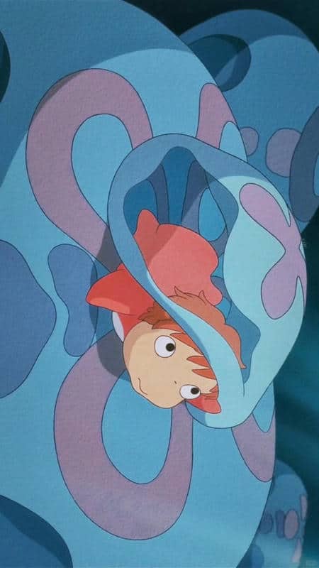 ảnh hình nền ponyo đáng yêu