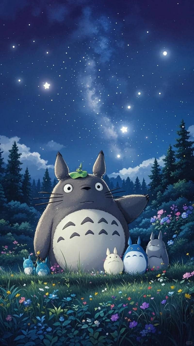ảnh hình nền totoro đáng yêu