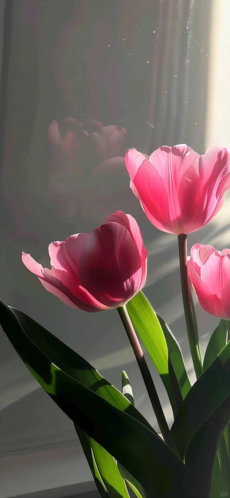ảnh hoa tulip hồng