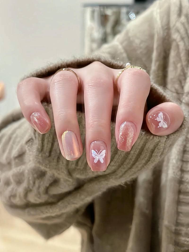 ảnh mẫu nail bánh bèo đẹp