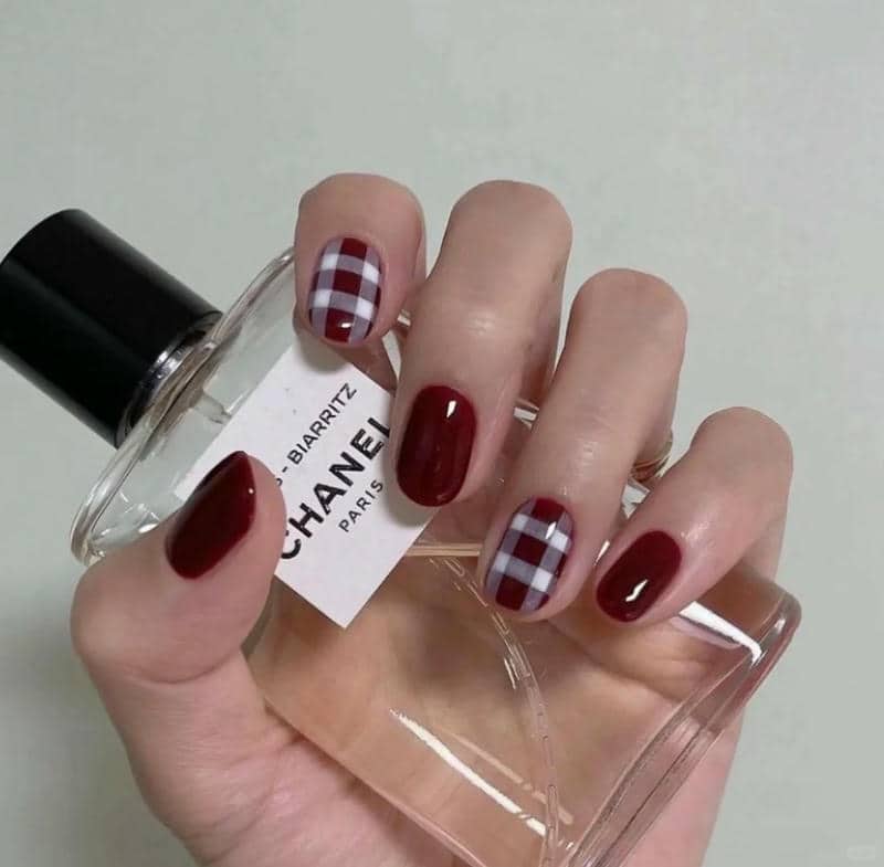 ảnh mẫu nail caro