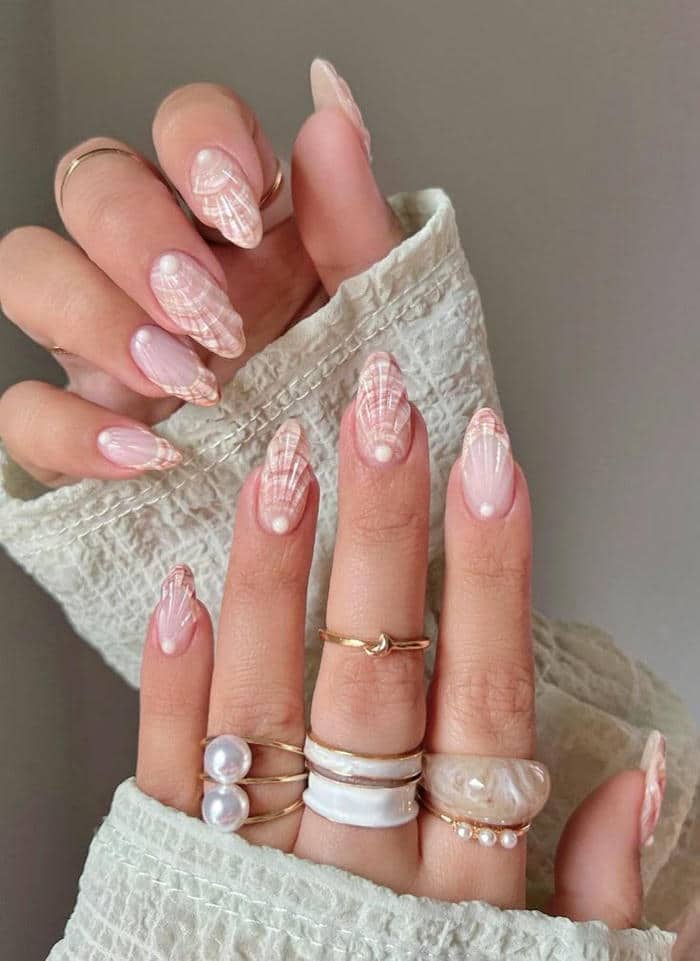 ảnh mẫu nail đi biển