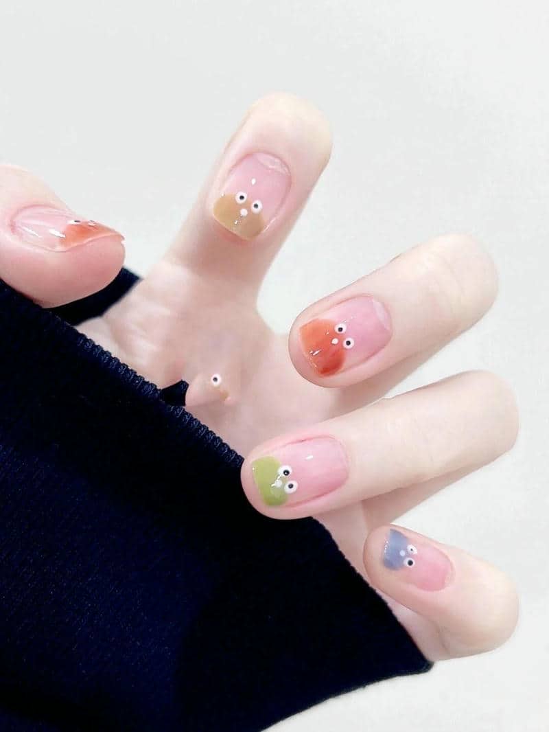 ảnh mẫu nail hài hước cute