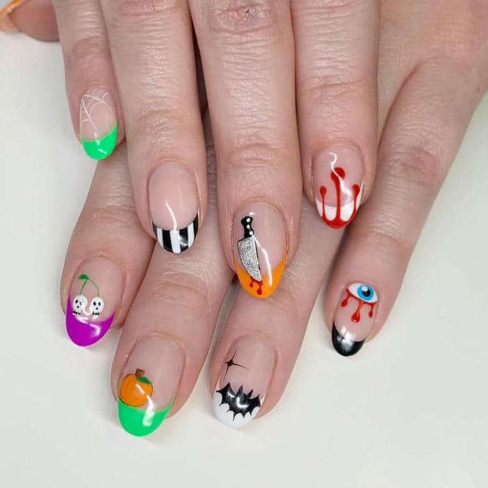 ảnh mẫu nail halloween đáng yêu