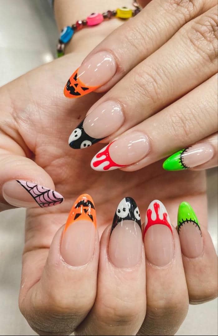 ảnh mẫu nail halloween