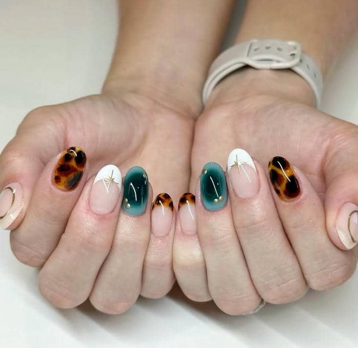 ảnh mẫu nail loang đẹp