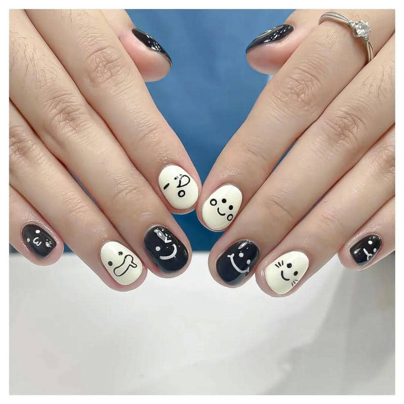 ảnh mẫu nail mặt cười đẹp