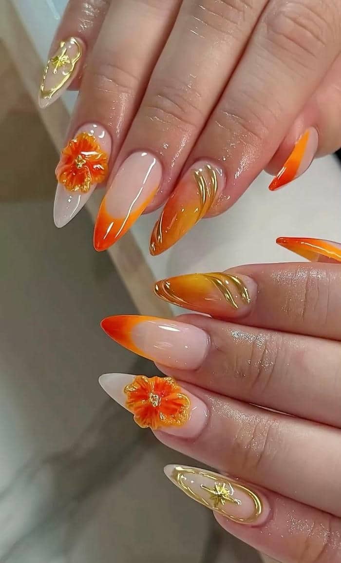 ảnh mẫu nail mùa hè xinh