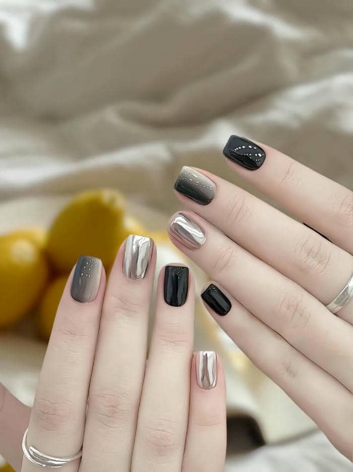 ảnh mẫu nail nail trơn nhẹ nhàng