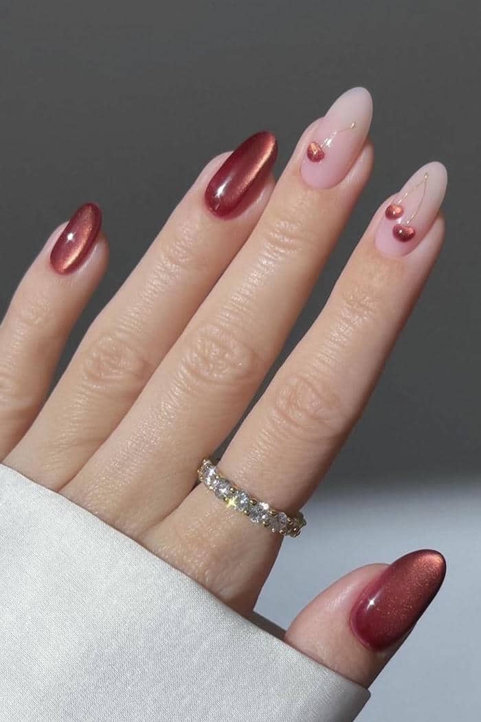ảnh mẫu nail nhẹ nhàng đơn giản