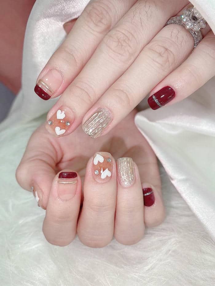 ảnh mẫu nail sơn loang