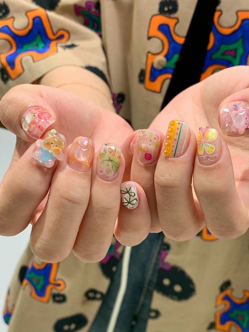 ảnh mẫu nail thạch cute