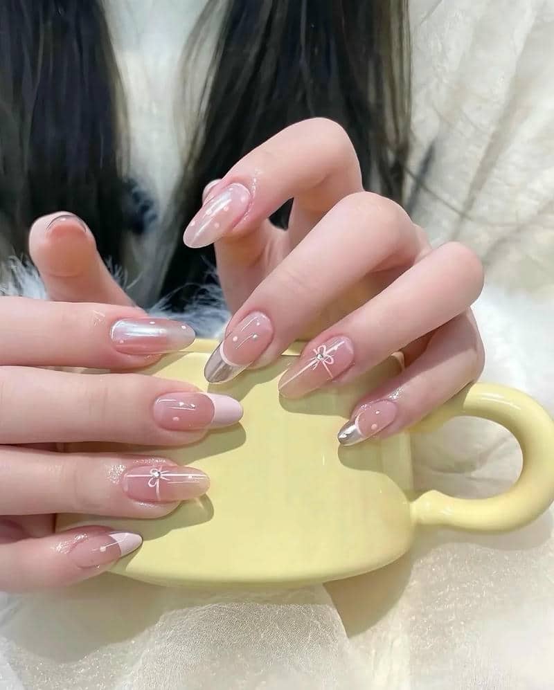 ảnh mẫu nail valentine