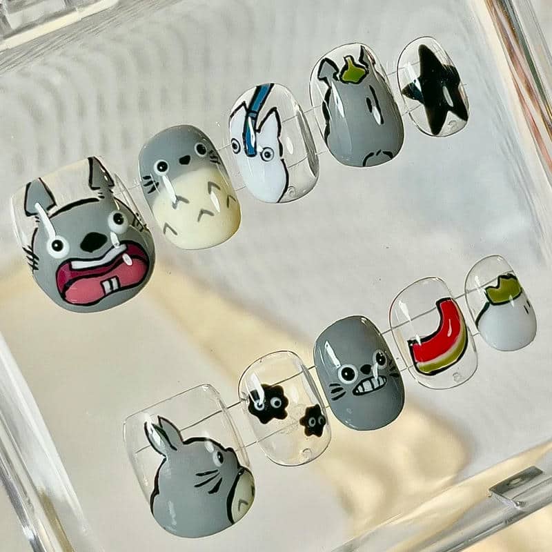 ảnh nail anime đơn giản