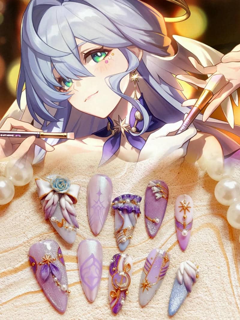 ảnh nail anime