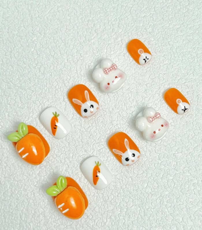 ảnh nail con thỏ