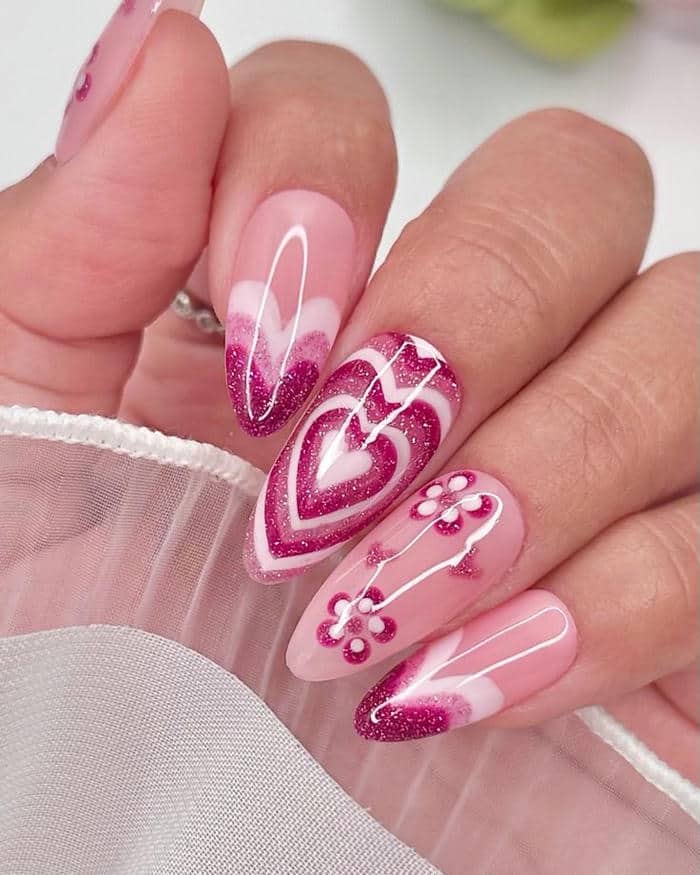 ảnh nail đắp bột