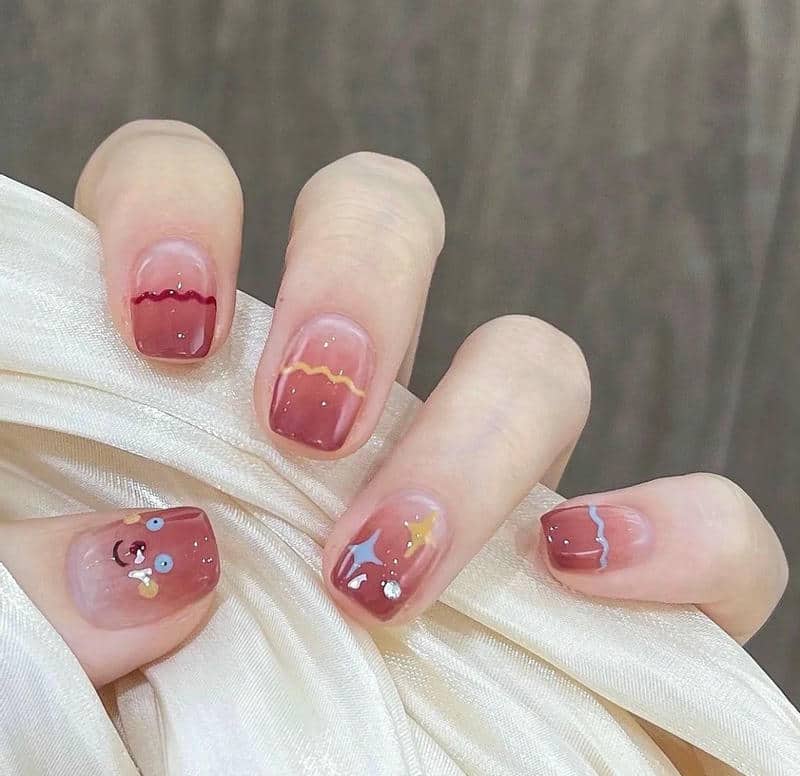 ảnh nail hài hước đơn giản