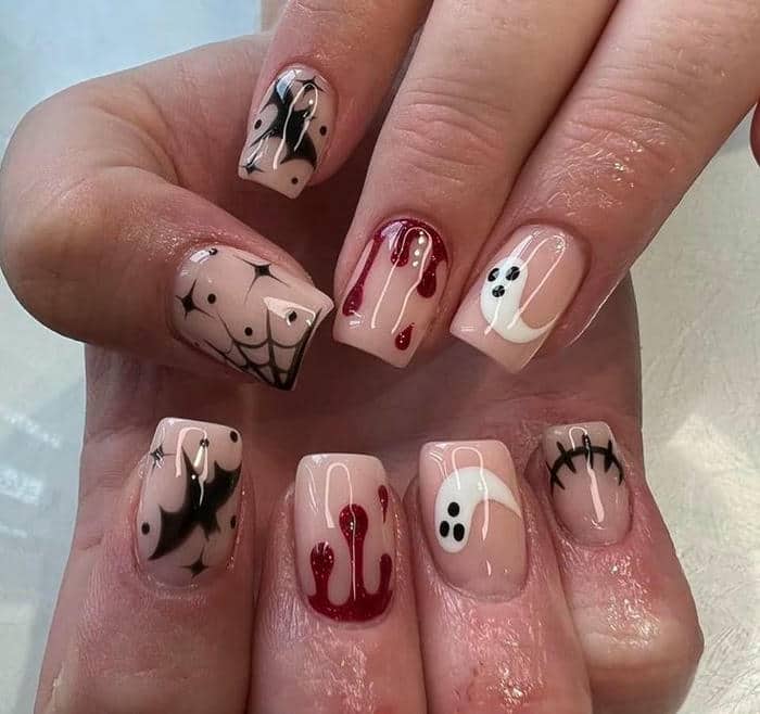 ảnh nail halloween dễ thương