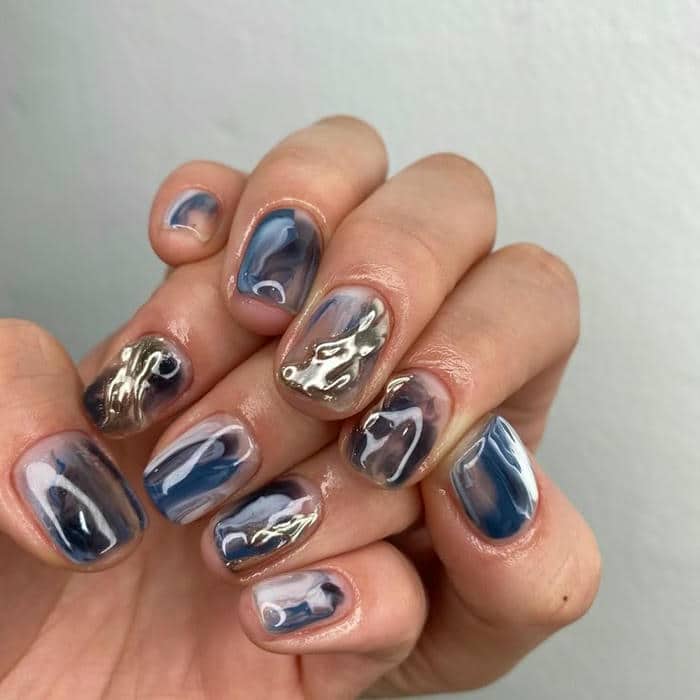 ảnh nail móng ngắn cá tính
