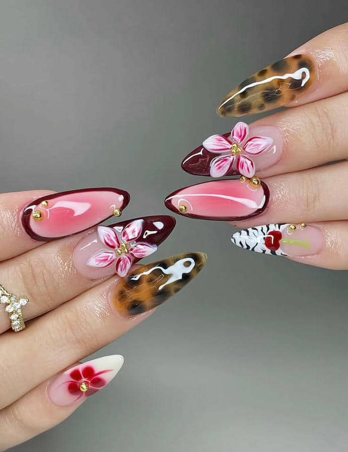 ảnh nail mùa hè đẹp