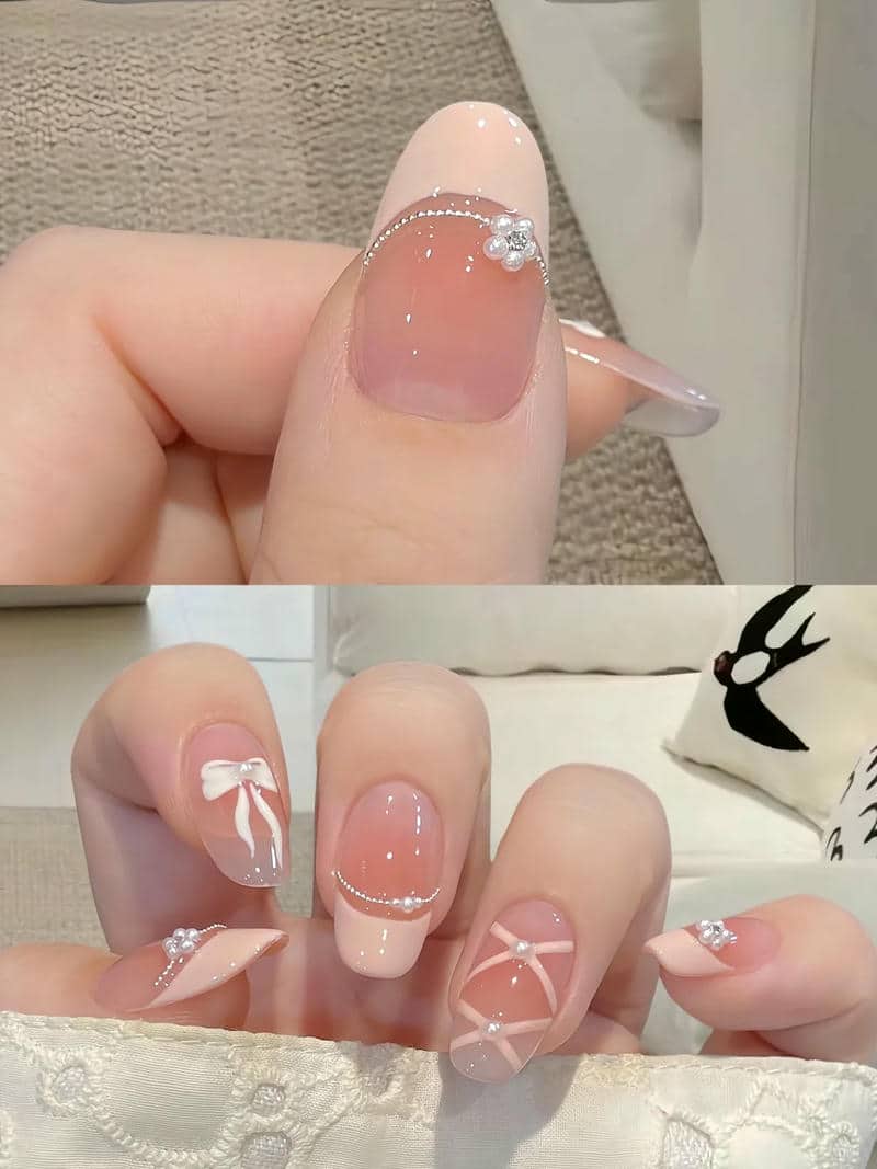 ảnh nail sơn đầu móng đẹp