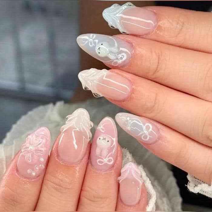 ảnh nail trong suốt