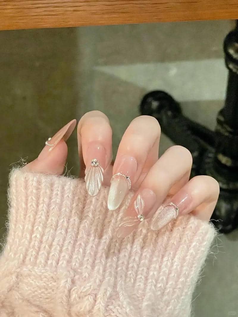 ảnh nail vỏ sò