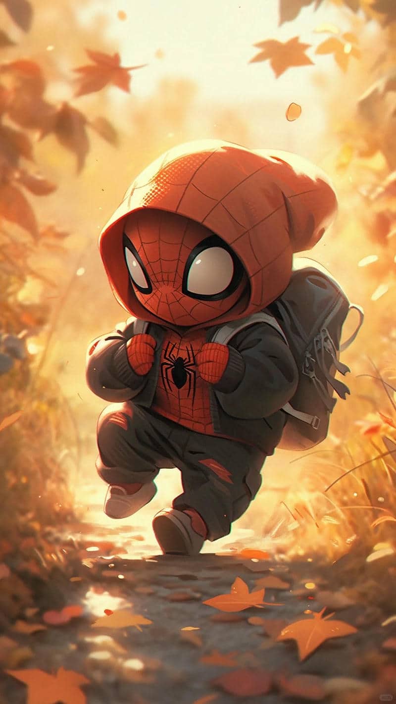 ảnh nền chibi spiderman