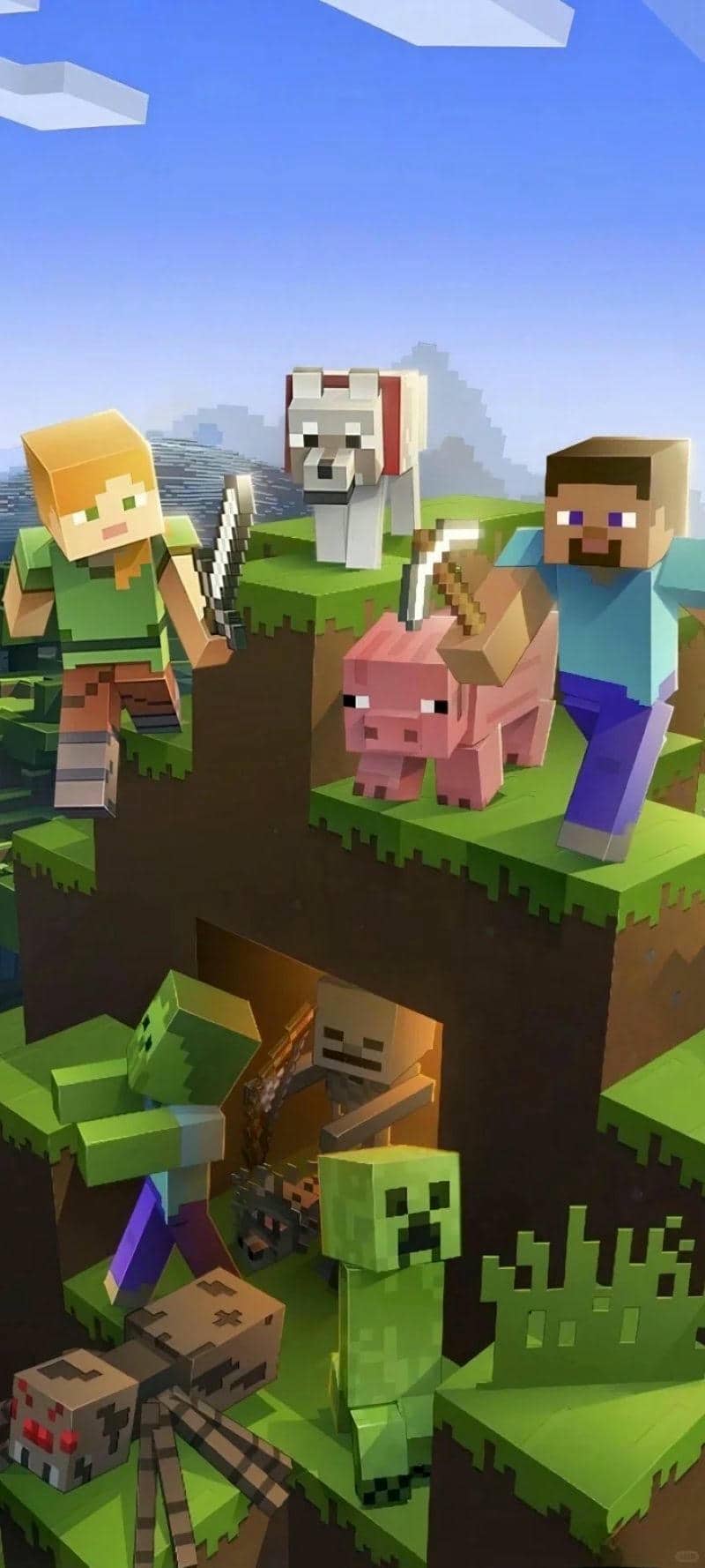 ảnh nền đt minecraft