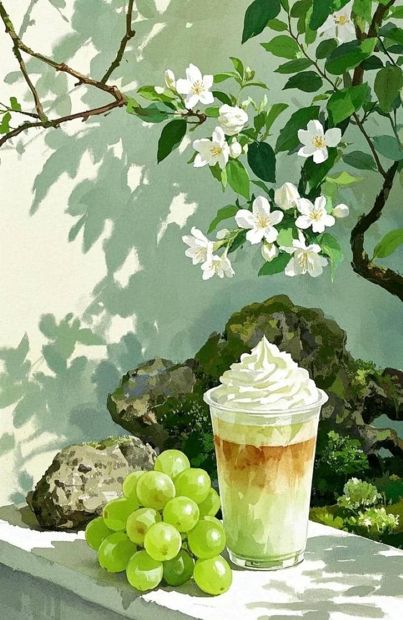 ảnh trà sữa cute