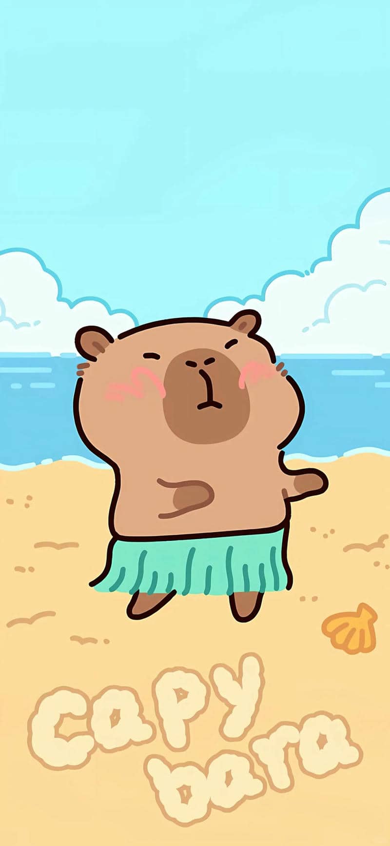 capybara hình nền dễ thương
