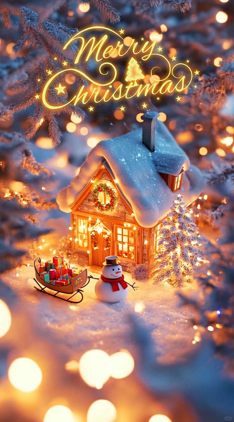 cây thông noel chibi