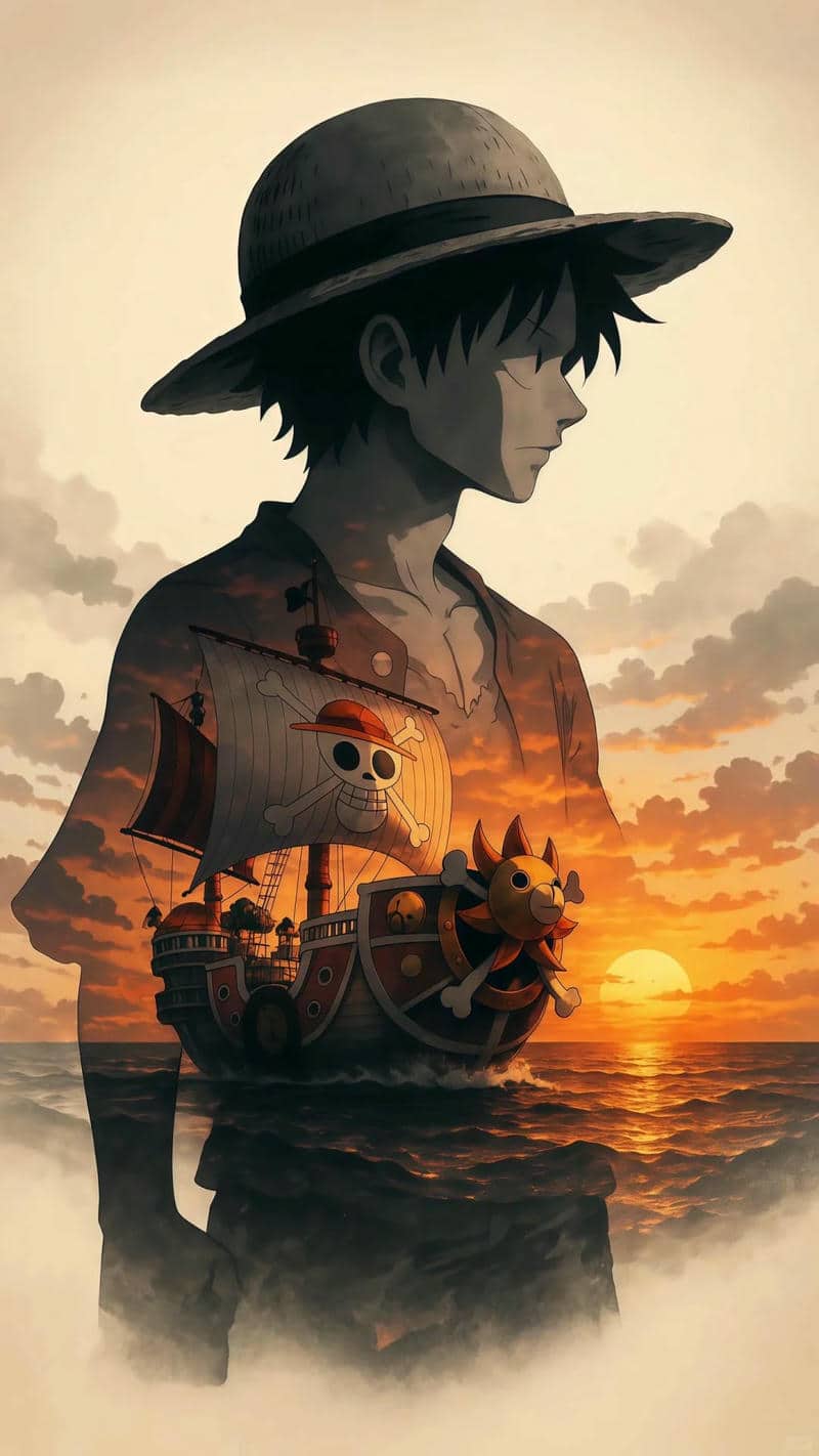 hình ảnh Luffy cực ngầu làm hình nền