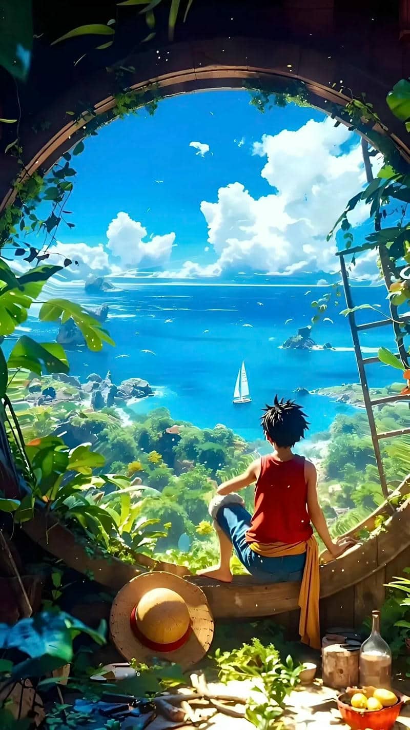 hình nền Luffy ngầu