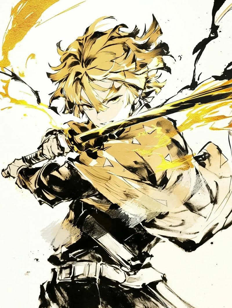 hình nền ảnh zenitsu ngầu