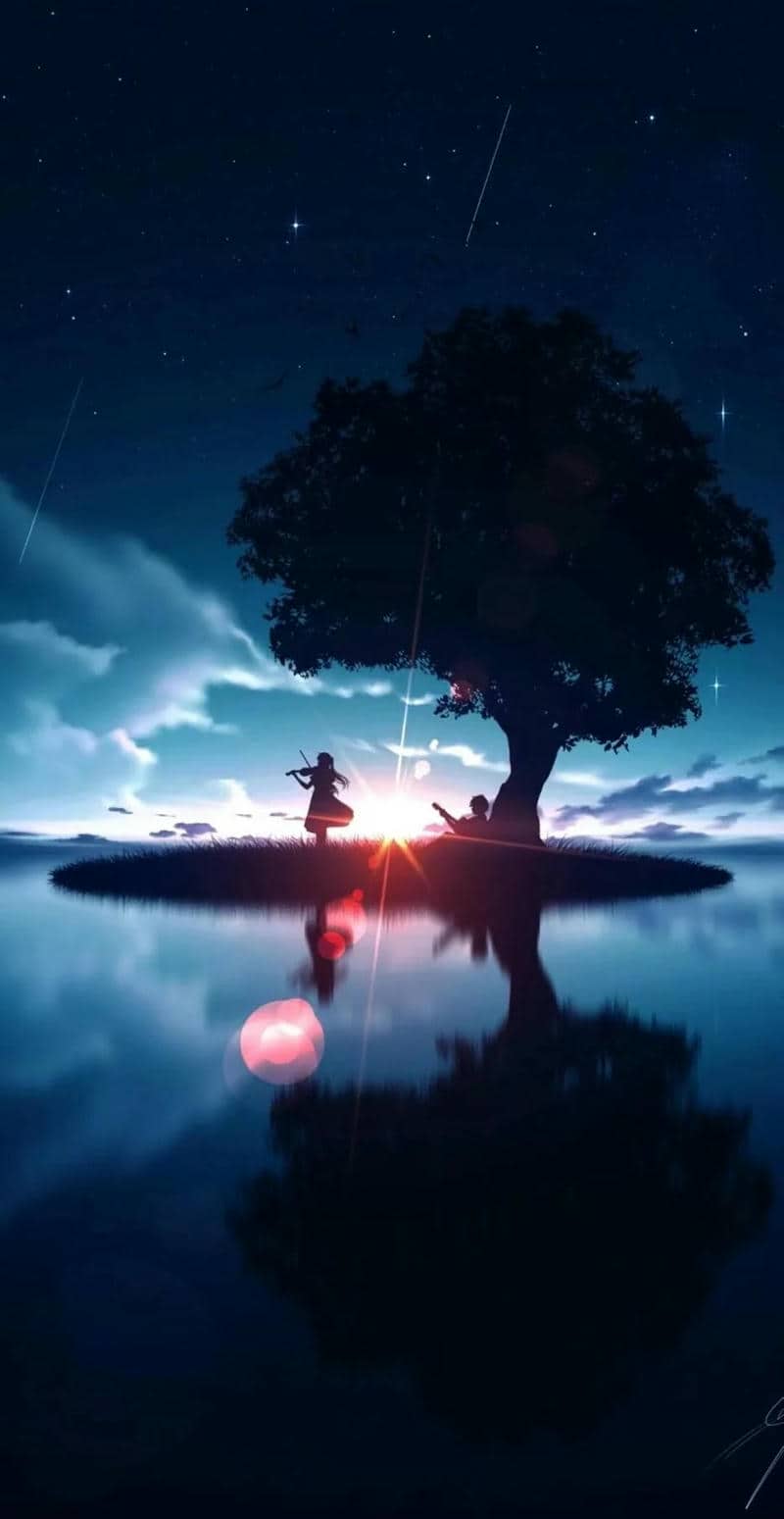 hình nền anime buồn