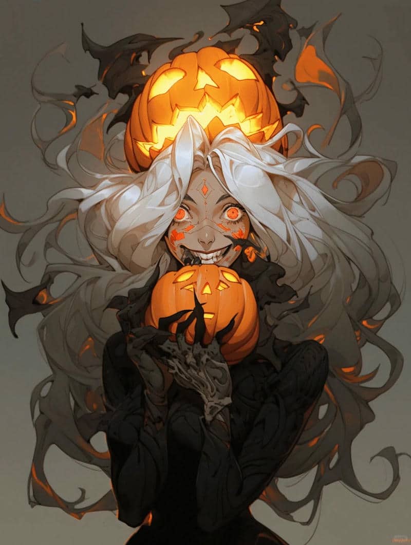 hình nền anime halloween