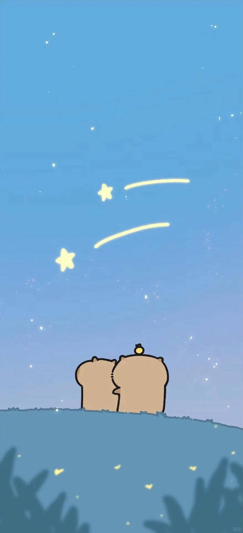 hình nền capybara dễ thương