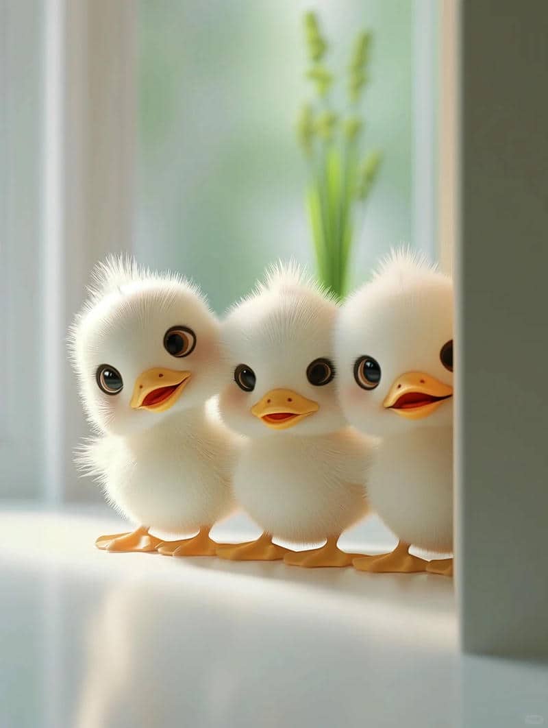 hình nền con vịt trắng