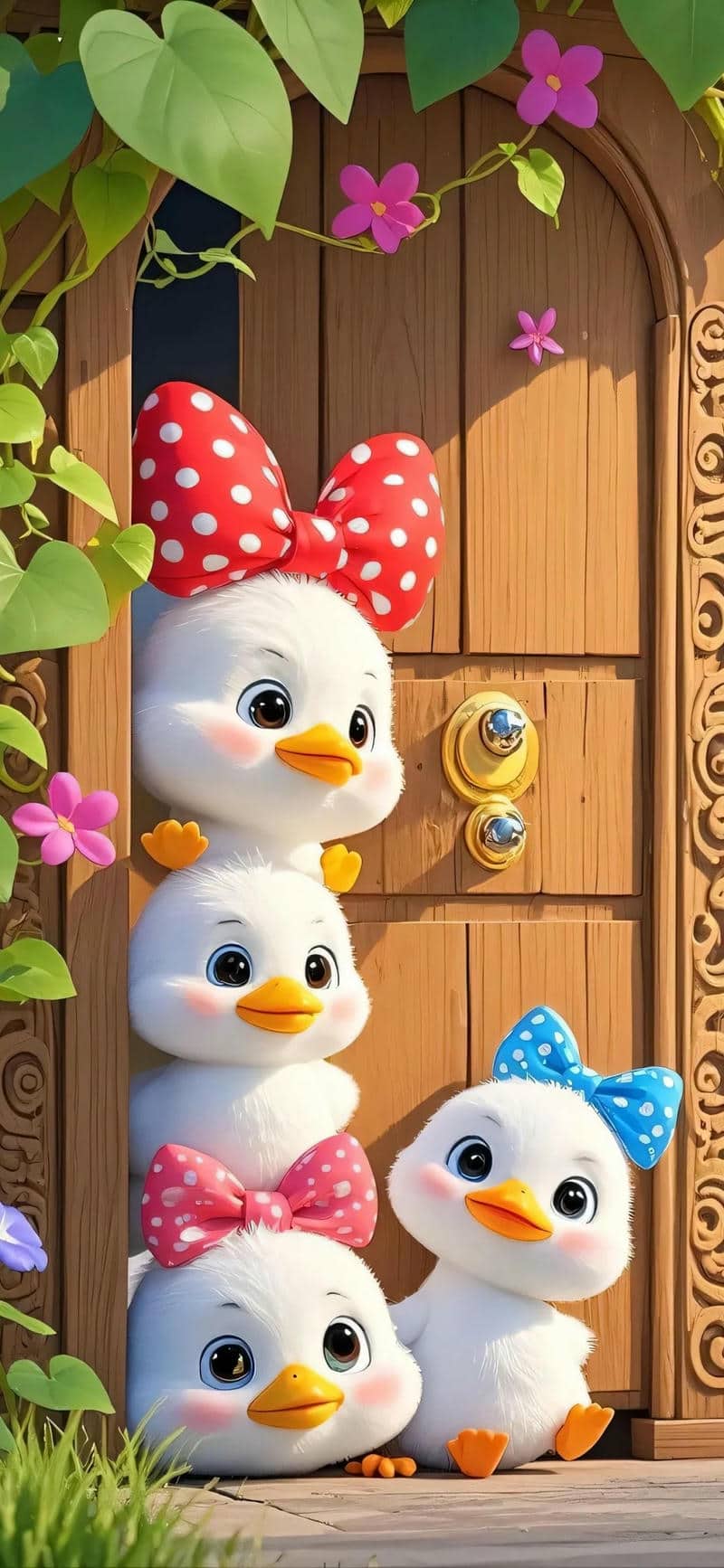 hình nền điện thoại con vịt cute