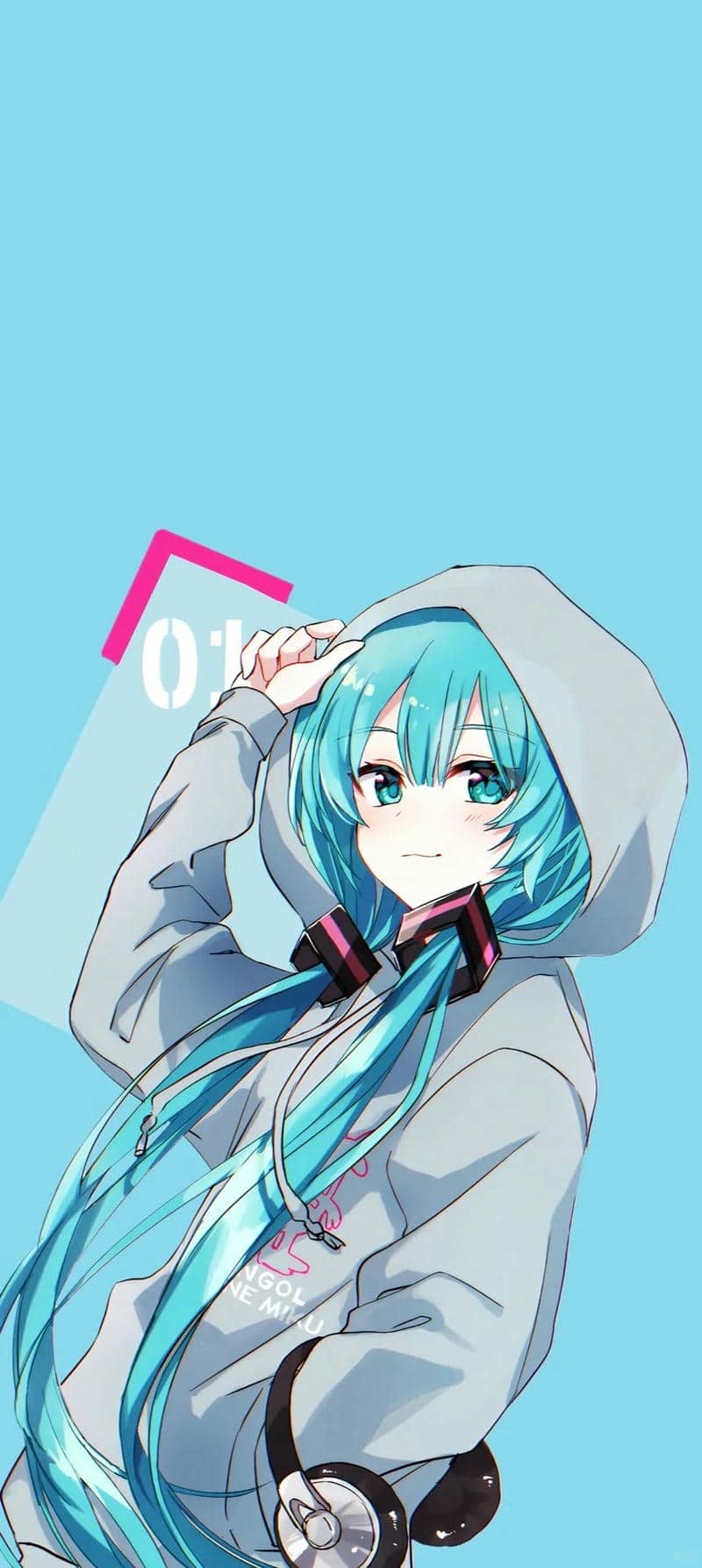 hình nền điện thoại miku đáng yêu